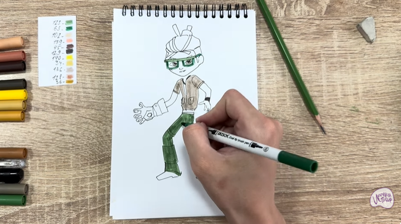 Рисуем Виктор из "герои Энвелла"