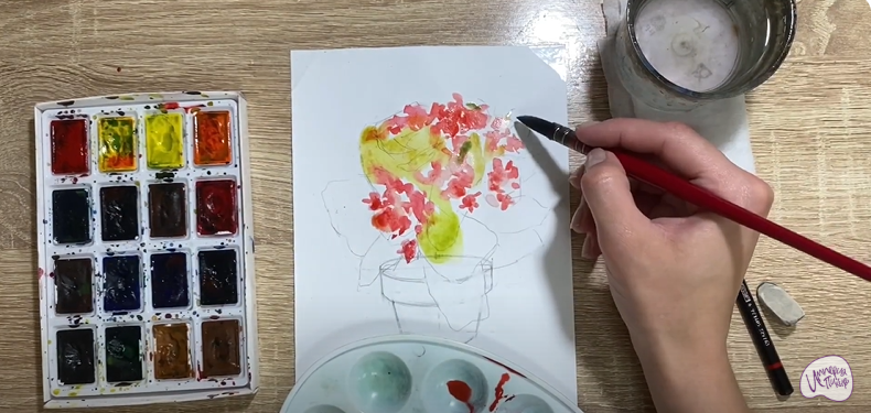 Рисуем Каланхоэ