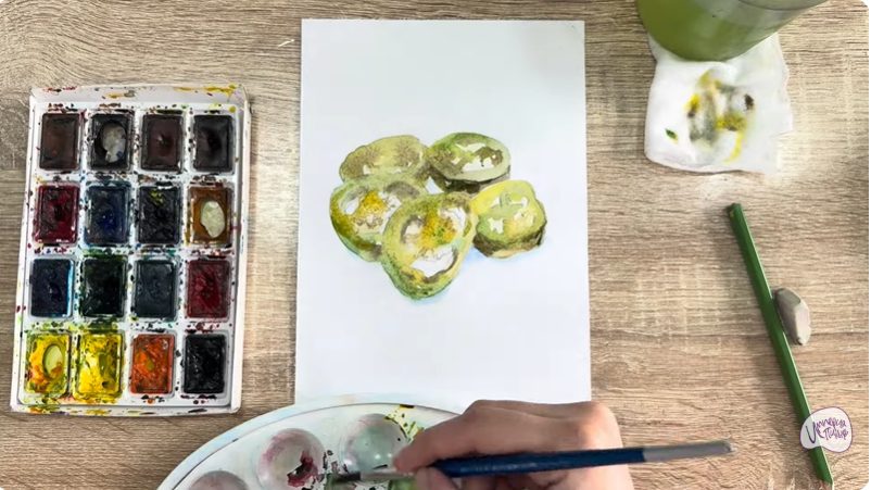 Рисуем Маринованные халапеньо