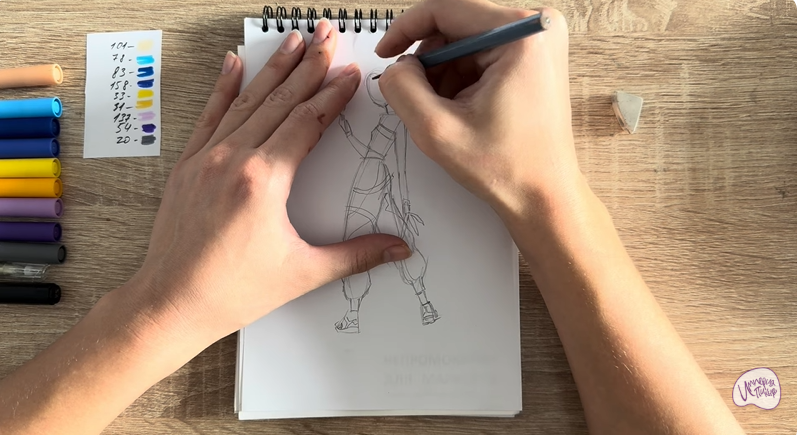 Рисуем Зои из "Кейпоп"