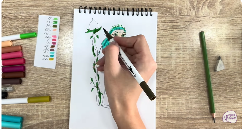 Рисуем Дриада из "Сказочный Патруль"