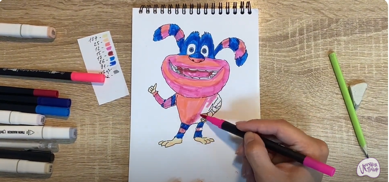Рисуем Ози из "Финник"