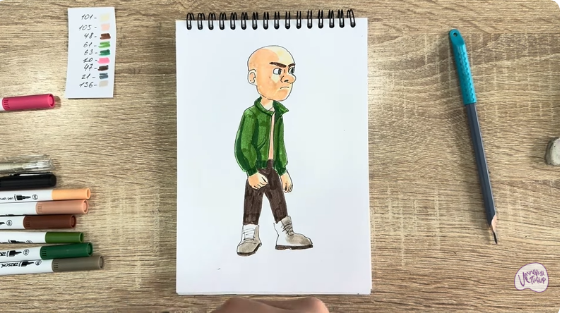 Рисуем Вик из "Побег из будущего"