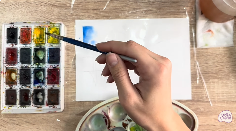 Рисуем Озеро Сукко