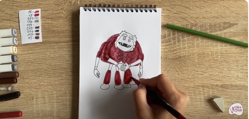 Рисуем Шнюк из "Лунтика"