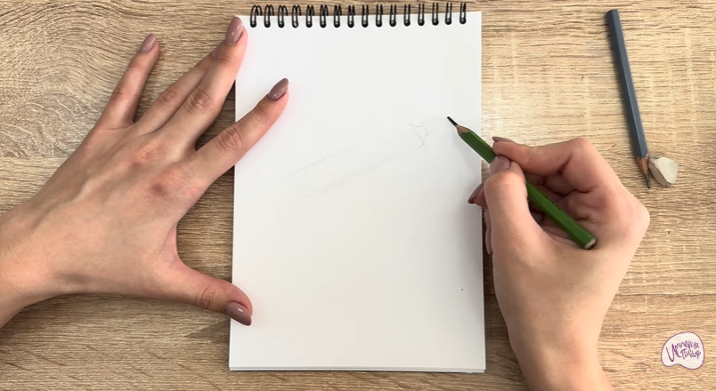 Рисуем Держатель для простыни