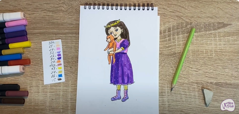 Рисуем Соня из "Царевны"