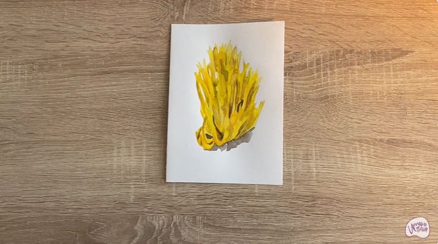 Рисуем Рогатик жёлтый