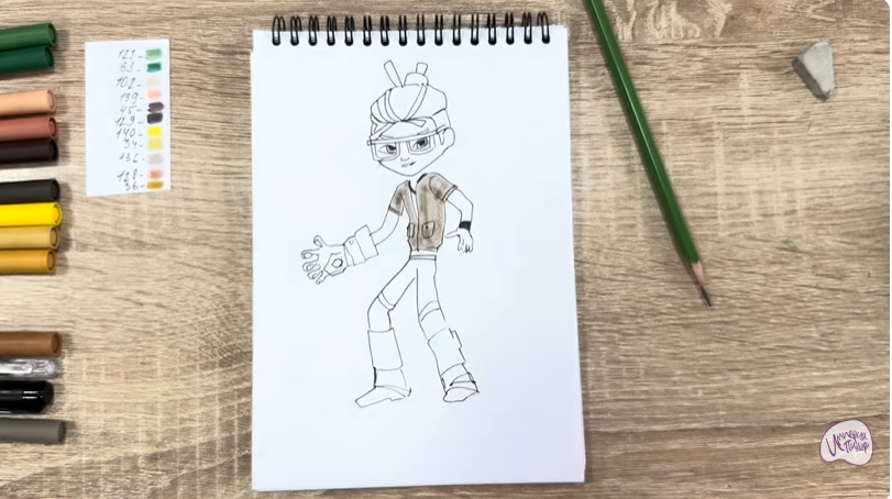 Рисуем Виктор из "герои Энвелла"