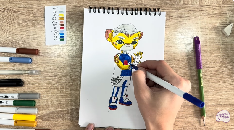 Рисуем Стар Нави из "Джи-Джи Бонд"