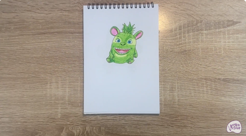 Рисуем Пиля из "Монсики"