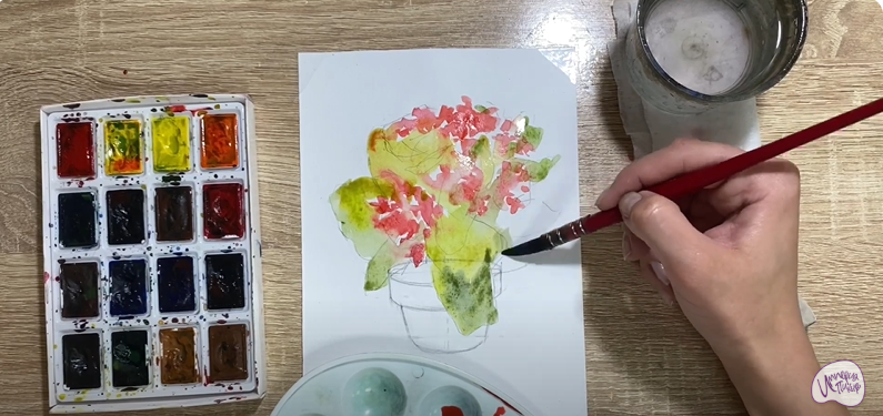 Рисуем Каланхоэ
