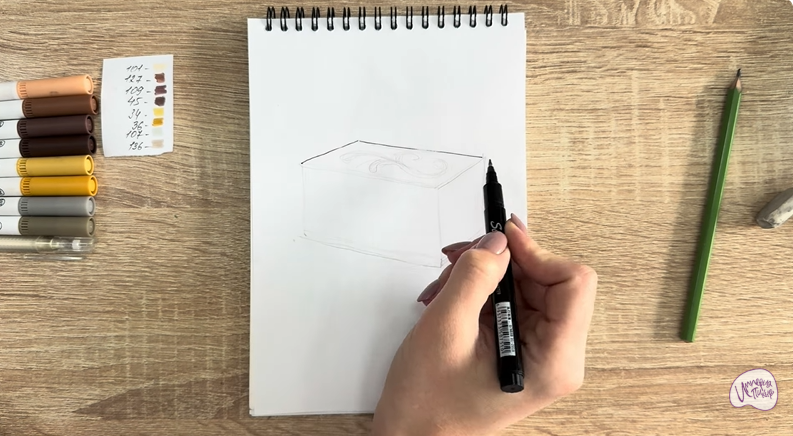 Рисуем Пирожное "Птичье Молоко"