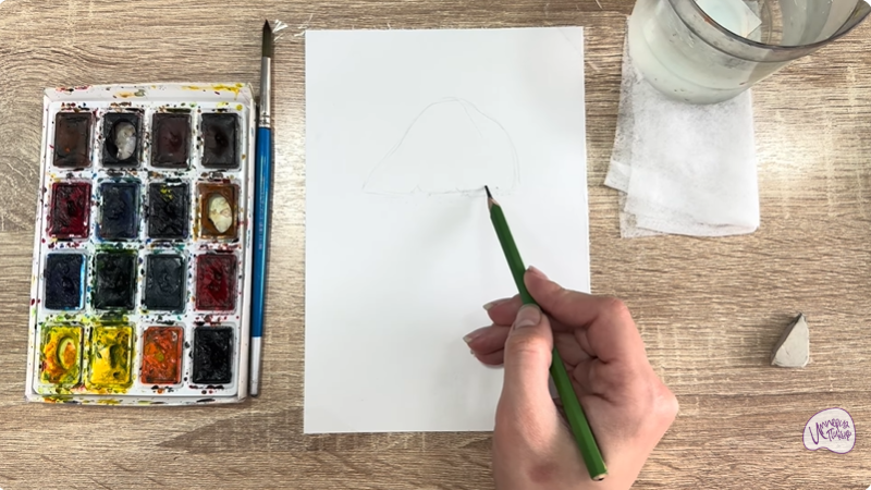 Рисуем Колпак кольчатый