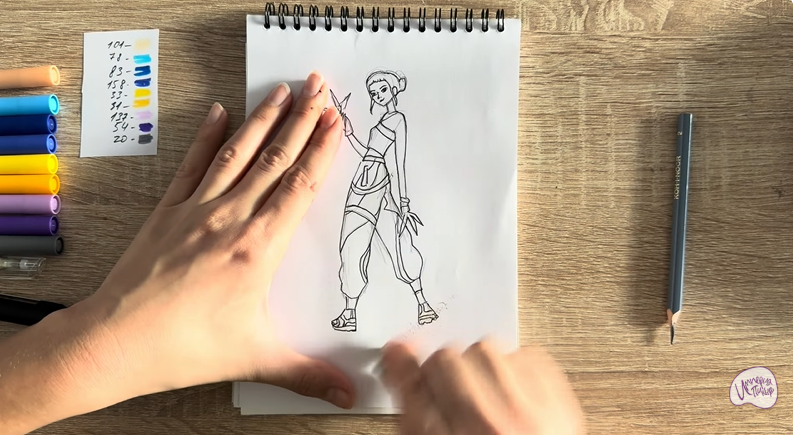 Рисуем Зои из "Кейпоп"