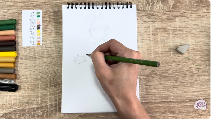 Рисуем Виктор из "герои Энвелла"