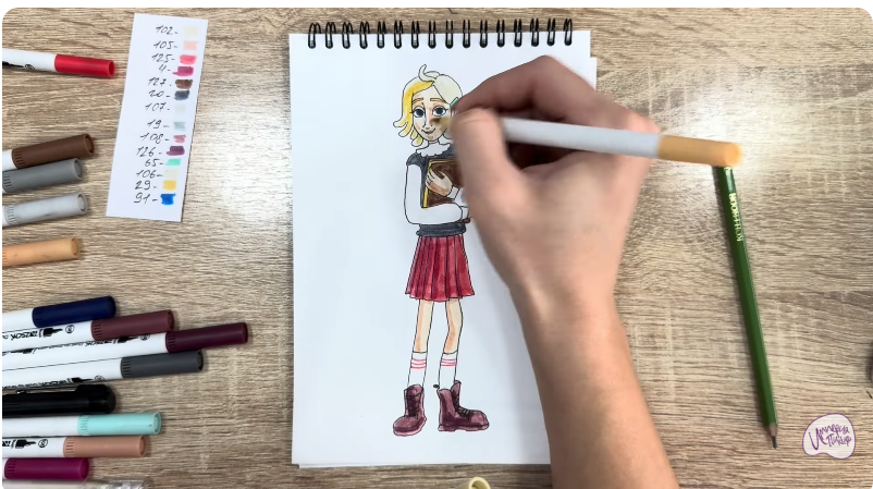 Рисуем Рина Винилион из" Доктор Динозавров"