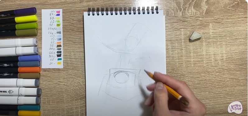Рисуем Чак из Brawl Stars