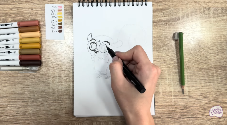 Рисуем Морт из "Мадагаскар"