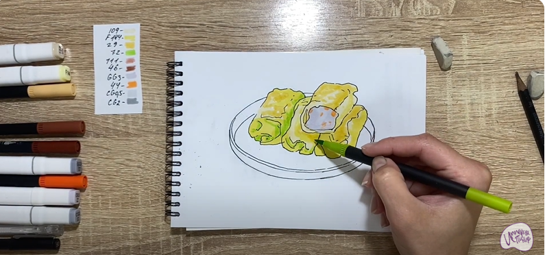 Рисуем Голубцы