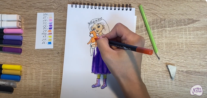 Рисуем Соня из "Царевны"