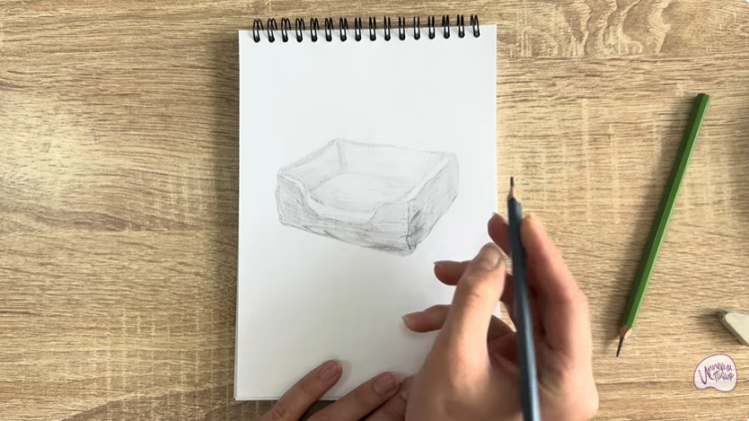 Рисуем Лежанка для кошки