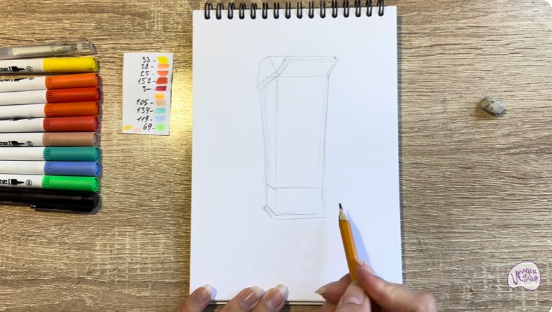 Рисуем Петя из мультфильма  "Домики"