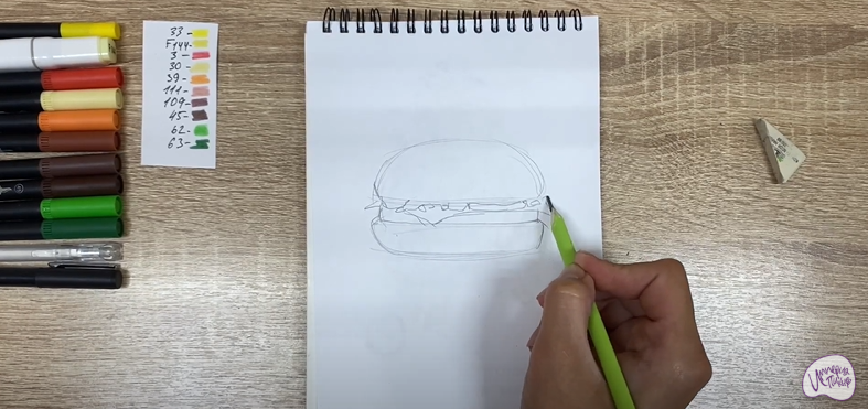 Рисуем Чизбургер