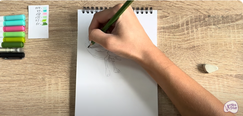 Рисуем Печалька из "Сказочный Патруль"