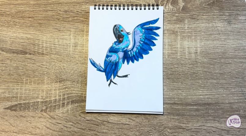 Рисуем Голубчик из "Рио" 