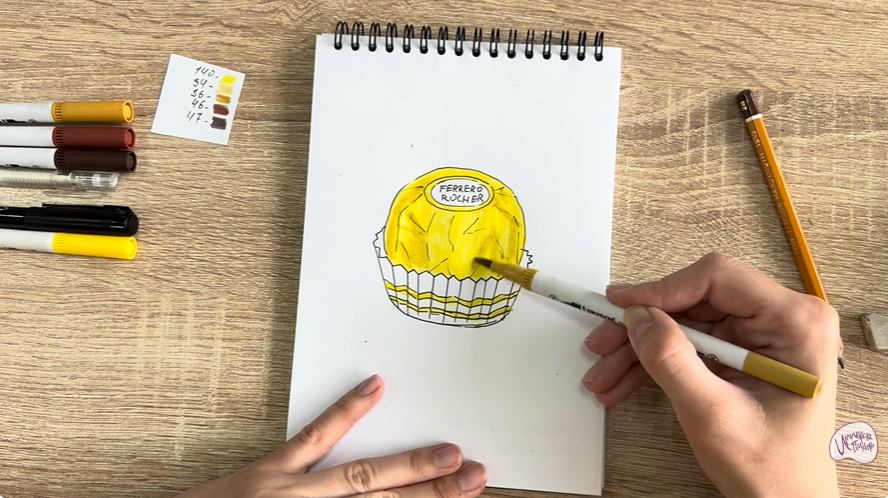Рисуем Конфета Ферреро