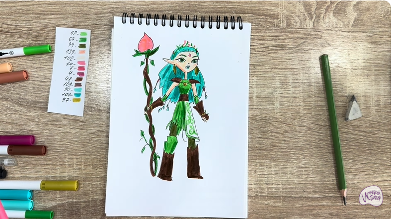 Рисуем Дриада из "Сказочный Патруль"