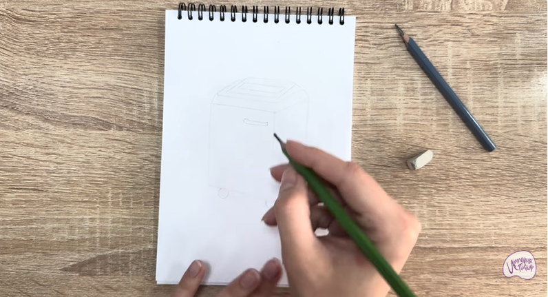 Рисуем Уничтожитель бумаги