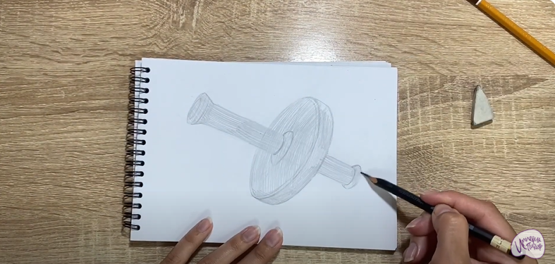 Рисуем Ролик гимнастический
