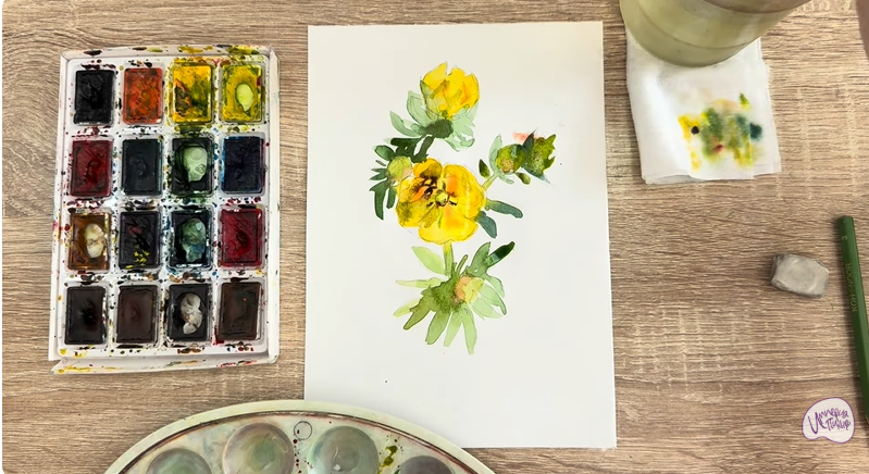 Рисуем Лапчатка