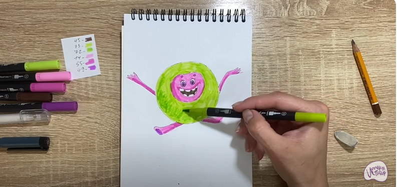 Рисуем Бублик из "Геройчики"