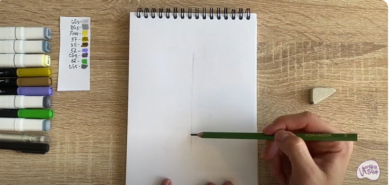Рисуем Рулетики из баклажанов
