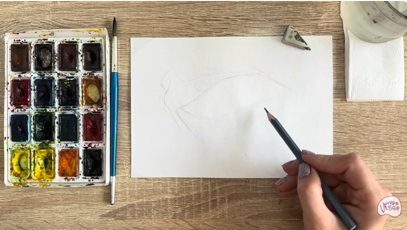 Рисуем Жабры рыбы