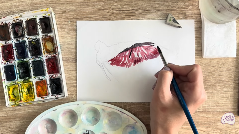 Рисуем Жабры рыбы