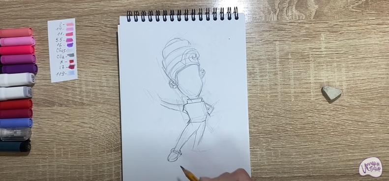 Рисуем Мася из "Фиксиков"