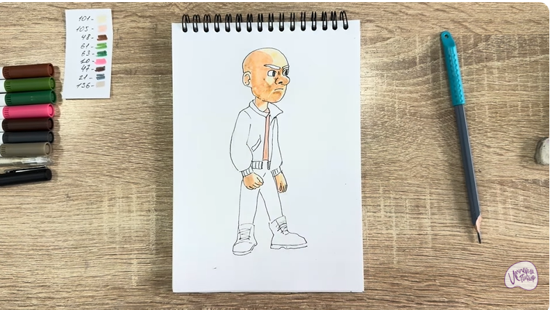 Рисуем Вик из "Побег из будущего"