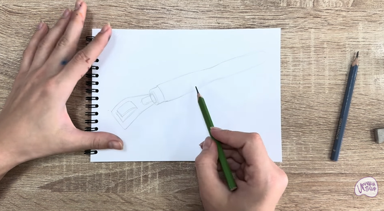 Рисуем Ручка-держатель для сковороды