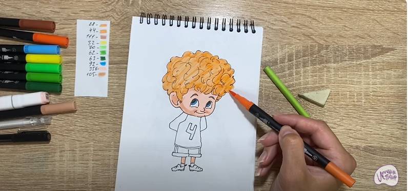 Рисуем Деннис из "Монстры на каникулах"