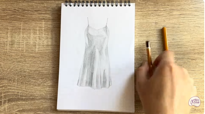 Рисуем Ночная рубашка