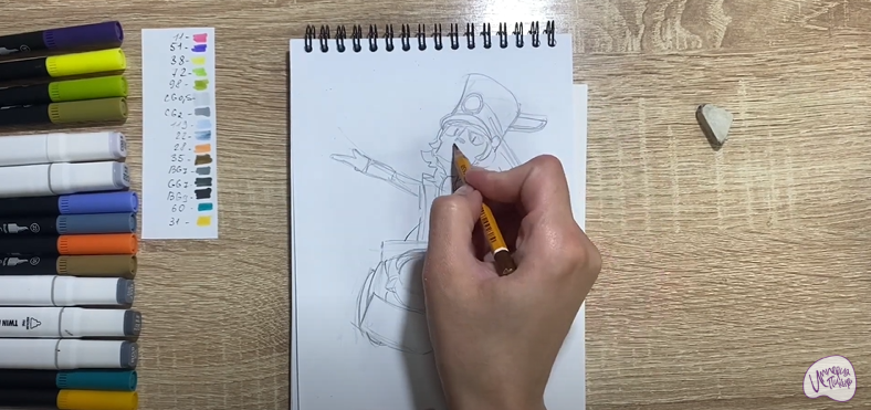 Рисуем Чак из Brawl Stars