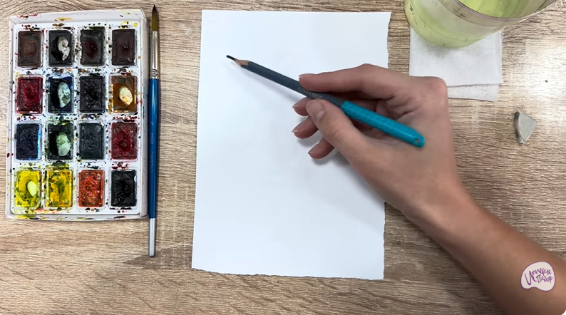 Рисуем Эдельвейс