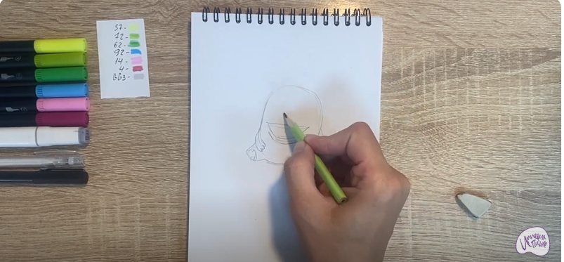 Рисуем Пиля из "Монсики"