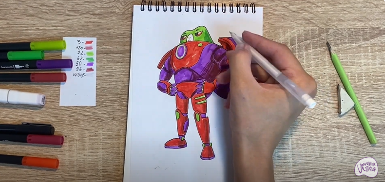 Рисуем Супергерой из "Геройчики"