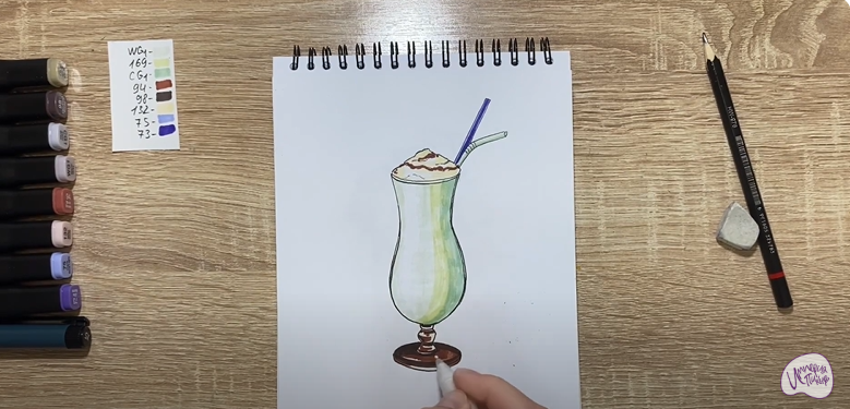 Рисуем Молочный коктейль