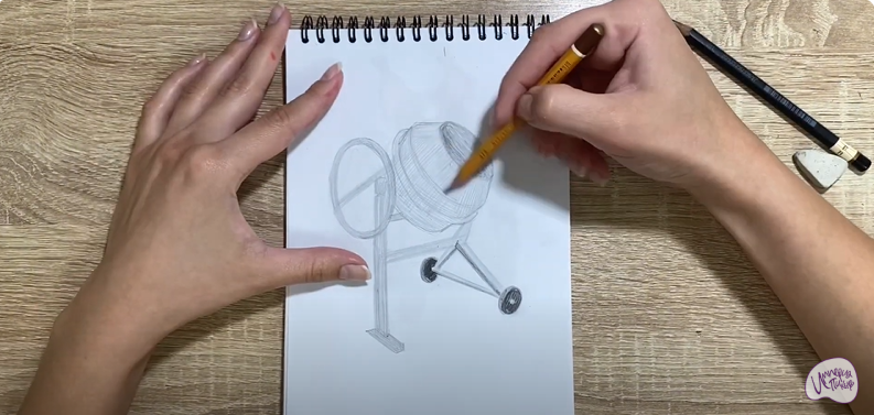 Рисуем Бетономешалка
